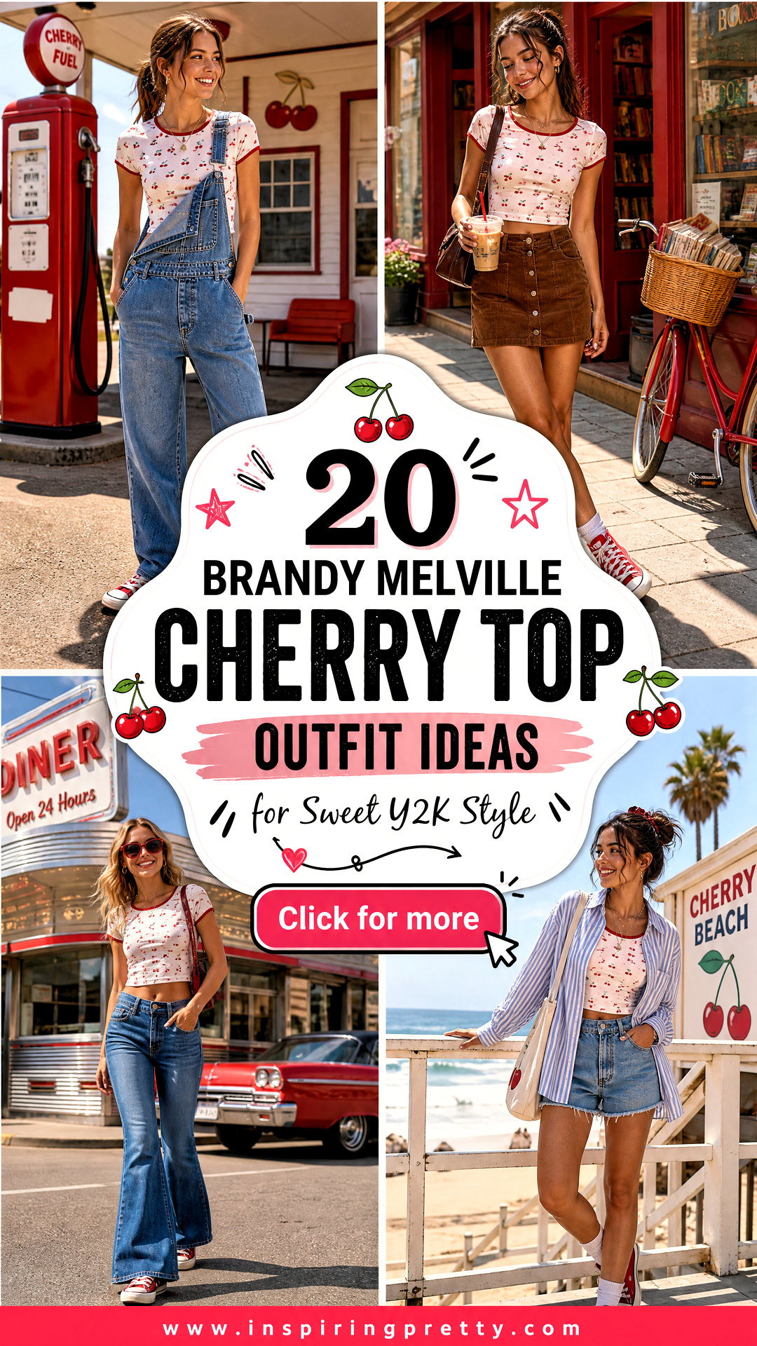 20 Brandy Melville Cherry Top Outfit Ideas for Sweet Y2K Style - 20 Brandy Melville Cherry Top Outfit Ideas for Sweet Y2K Style