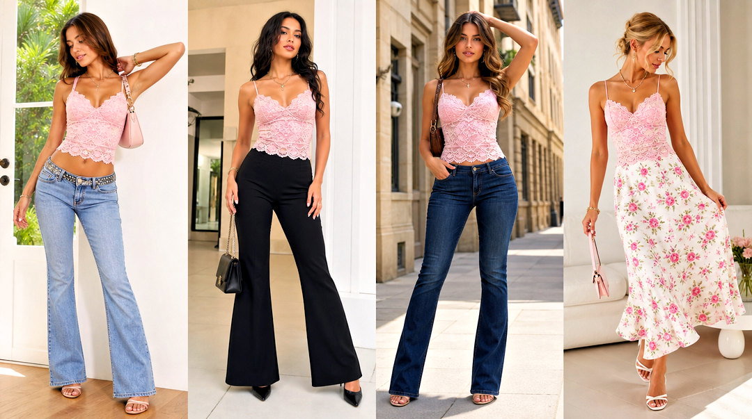 20 Brandy Melville Pink Lace Top Outfit Ideas for Soft-Girl Style