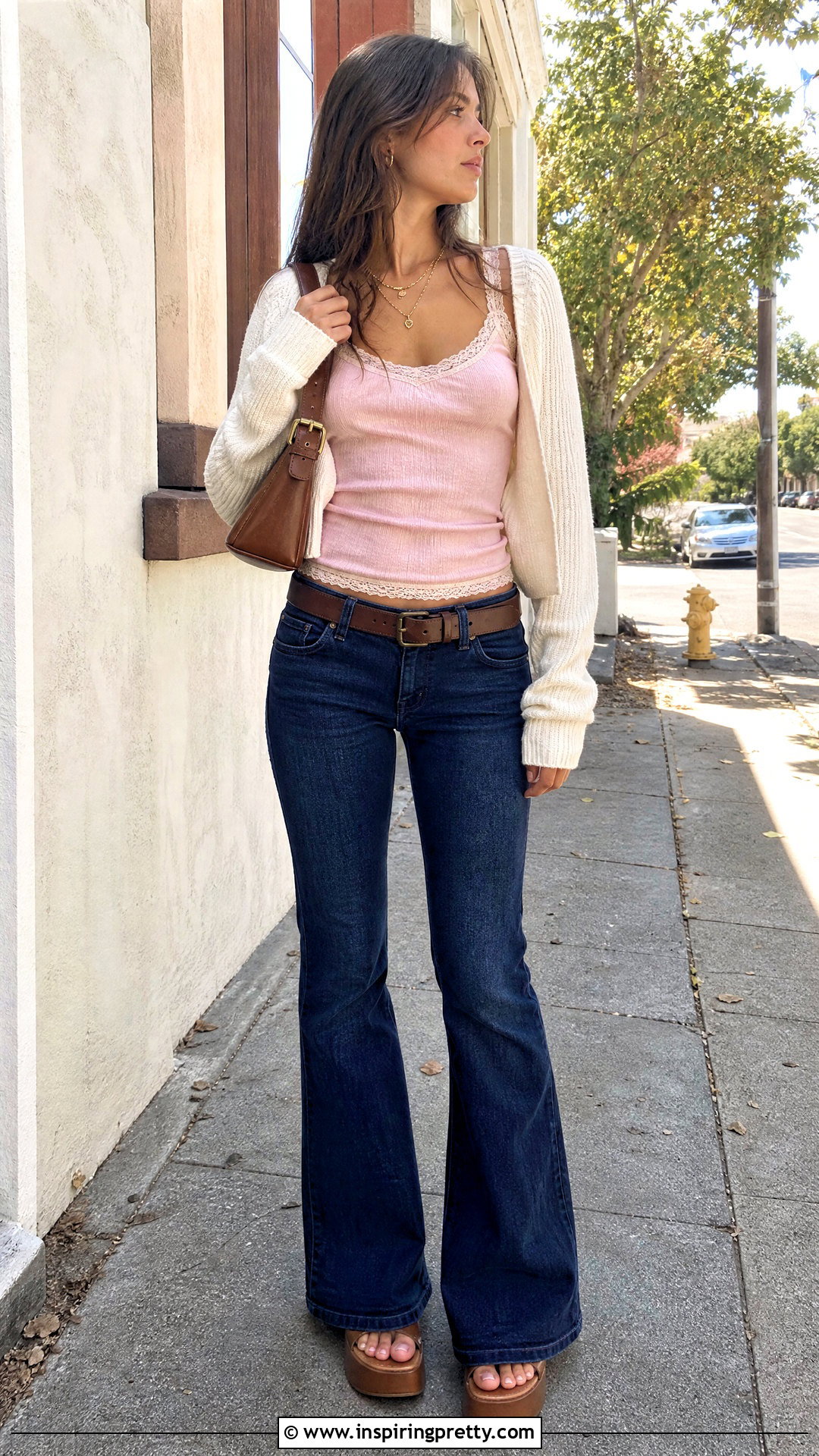 Brandy Melville Pink Tank Top With Flare Jeans - 25 brandy melville pink tank top outfit ideas