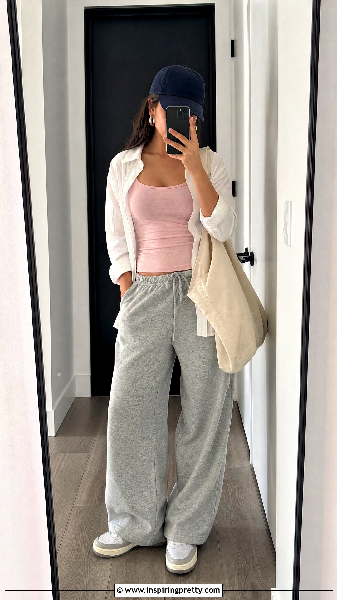 Brandy Melville Pink Tank Top With Gray Sweatpants - 25 brandy melville pink tank top outfit ideas