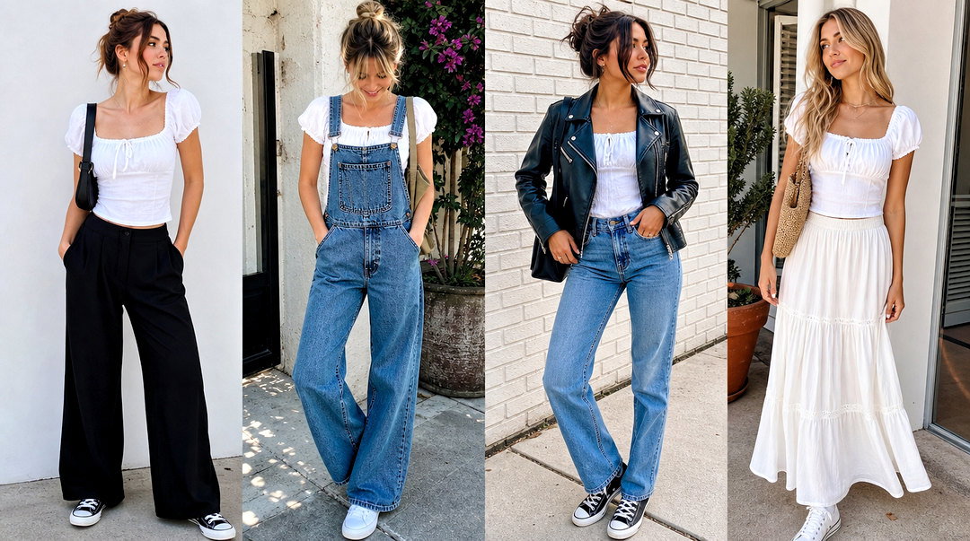20 Brandy Melville Puff Sleeve Top Outfit Ideas: Romantic Looks