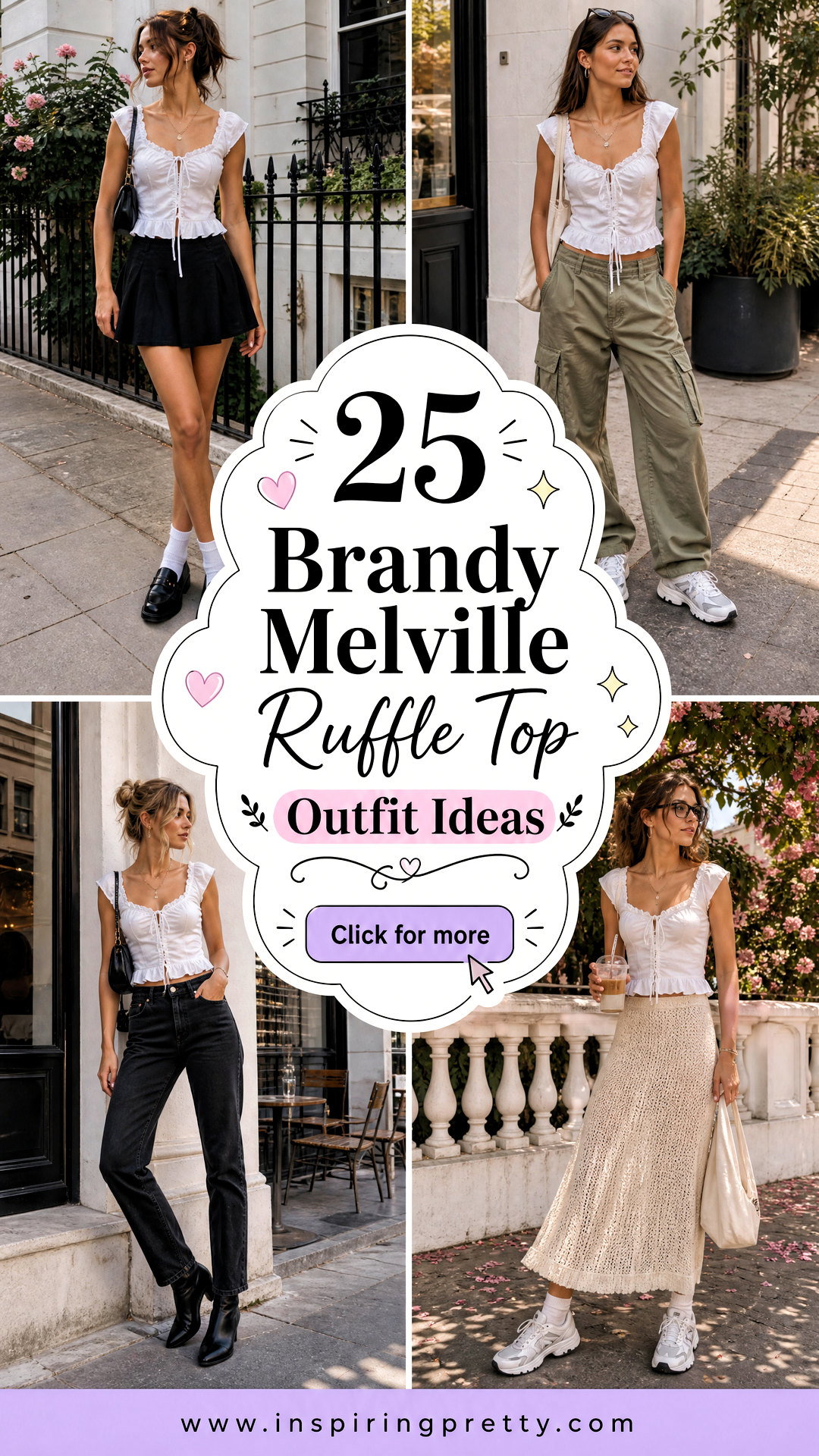 25 Brandy Melville Ruffle Top Outfit Ideas for Romantic Looks - 25 Brandy Melville Ruffle Top Outfit Ideas for Romantic Looks
