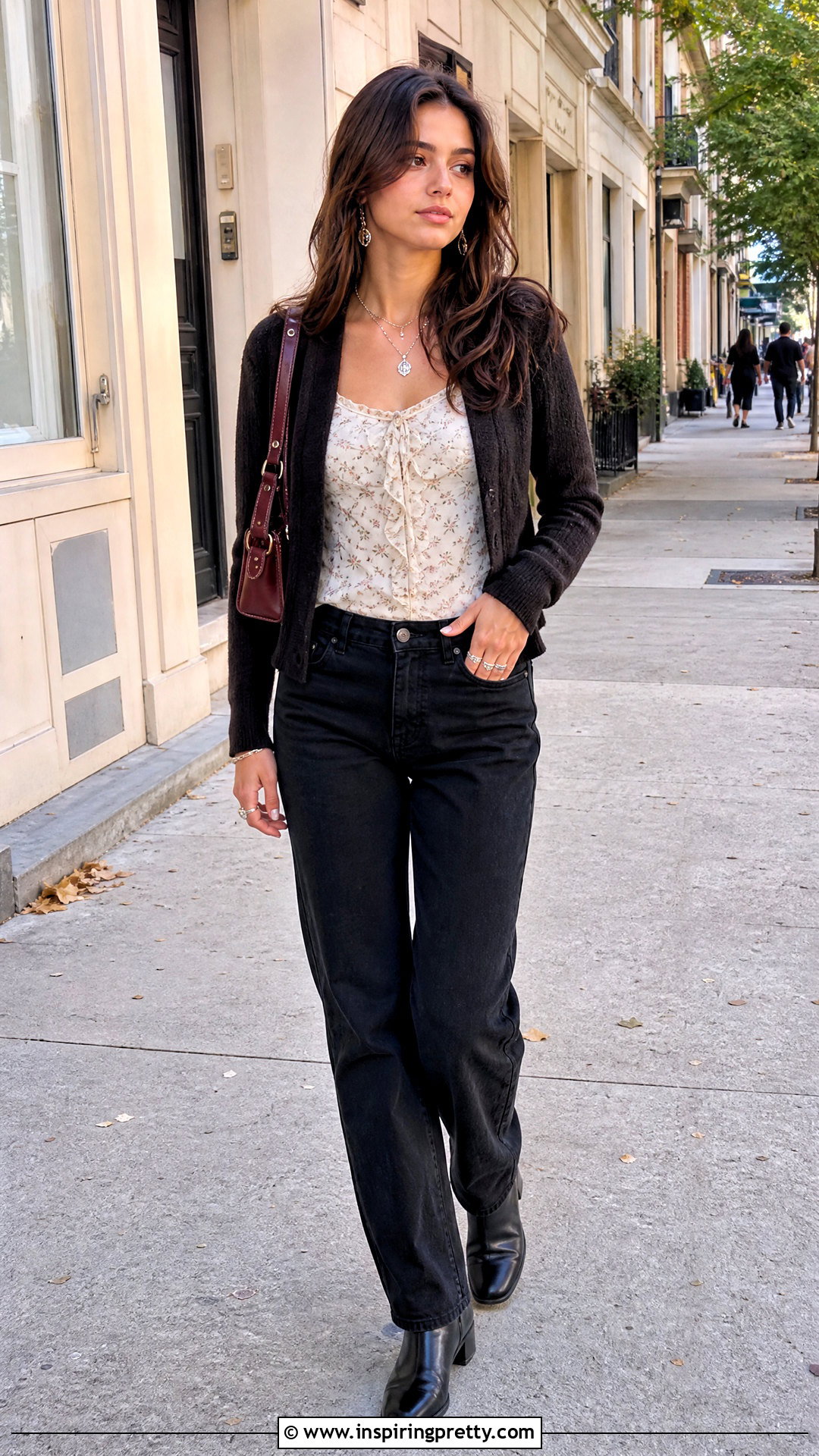 Brandy Melville Ruffle Top With Black Jeans And Ankle Boots - 25 brandy melville ruffle top outfit ideas