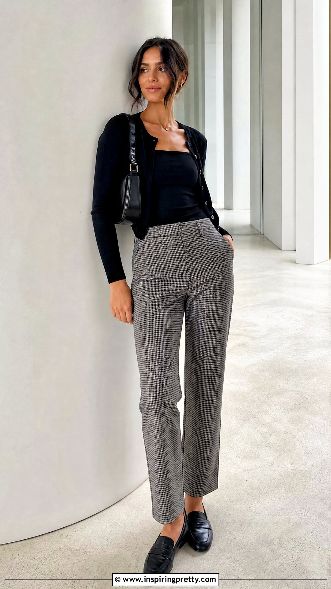 Brandy Melville Square Neck Top With Checkered Pants - 50 brandy melville tops outfit ideas