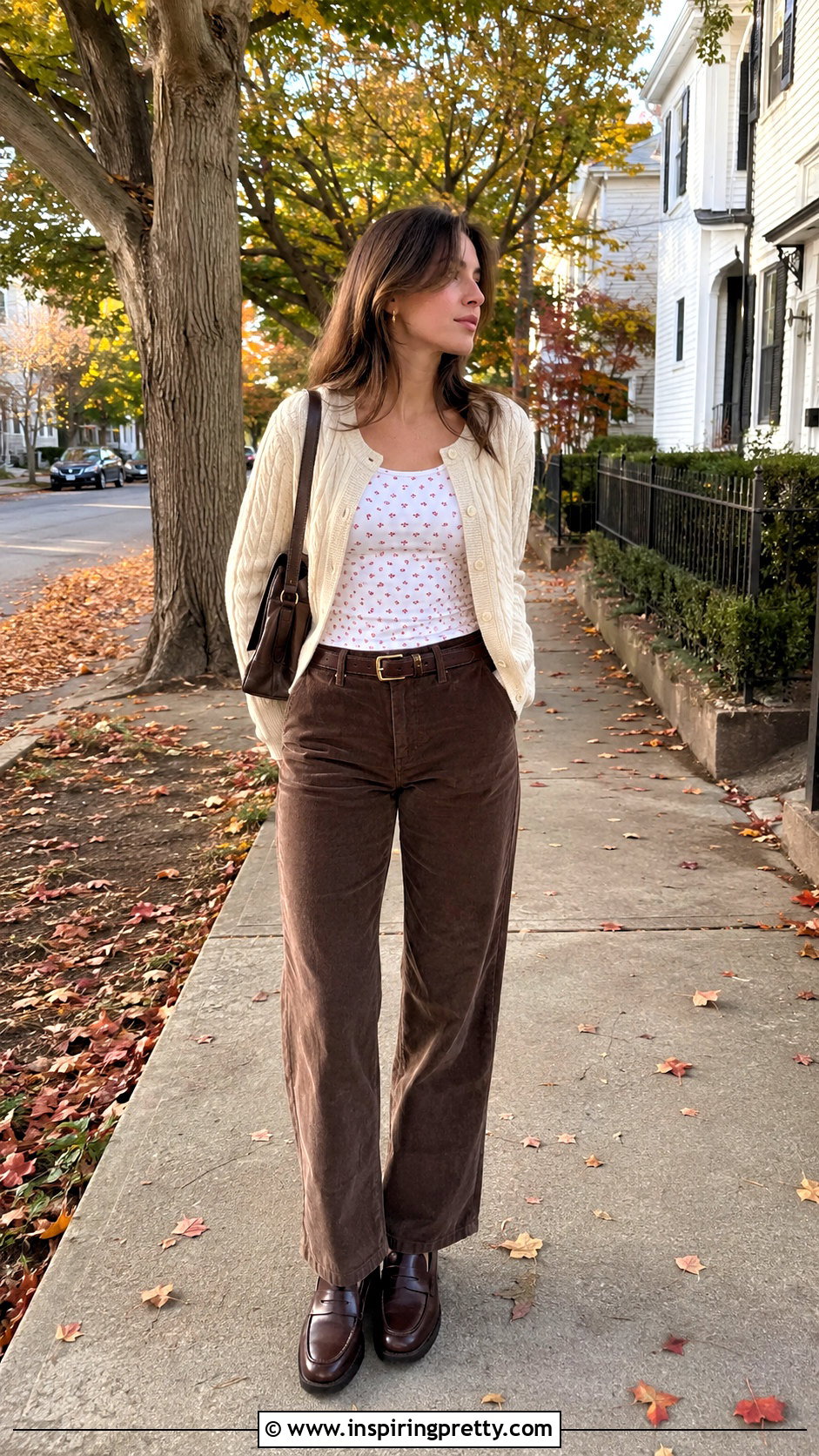 Brandy Melville Strawberry Top With Corduroy Pants - 20 Brandy Melville Strawberry Top outfit ideas