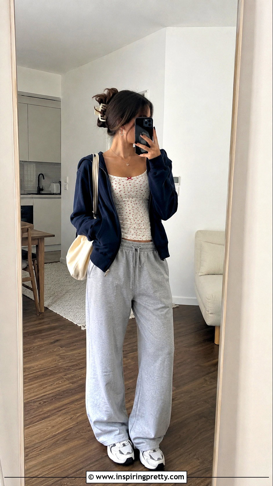 Brandy Melville Strawberry Top With Gray Sweatpants - 20 Brandy Melville Strawberry Top outfit ideas