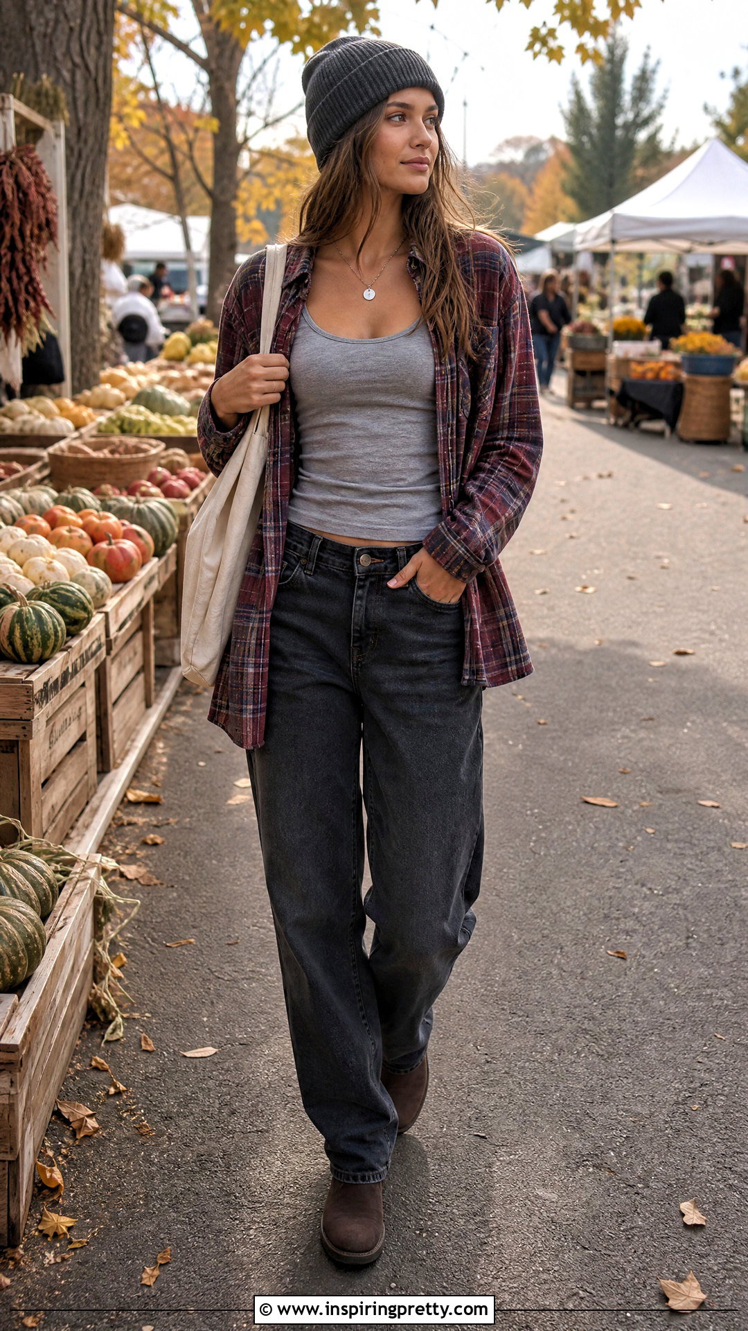 Brandy Melville Tank With Open Flannel And Jeans - 50 brandy melville tops outfit ideas
