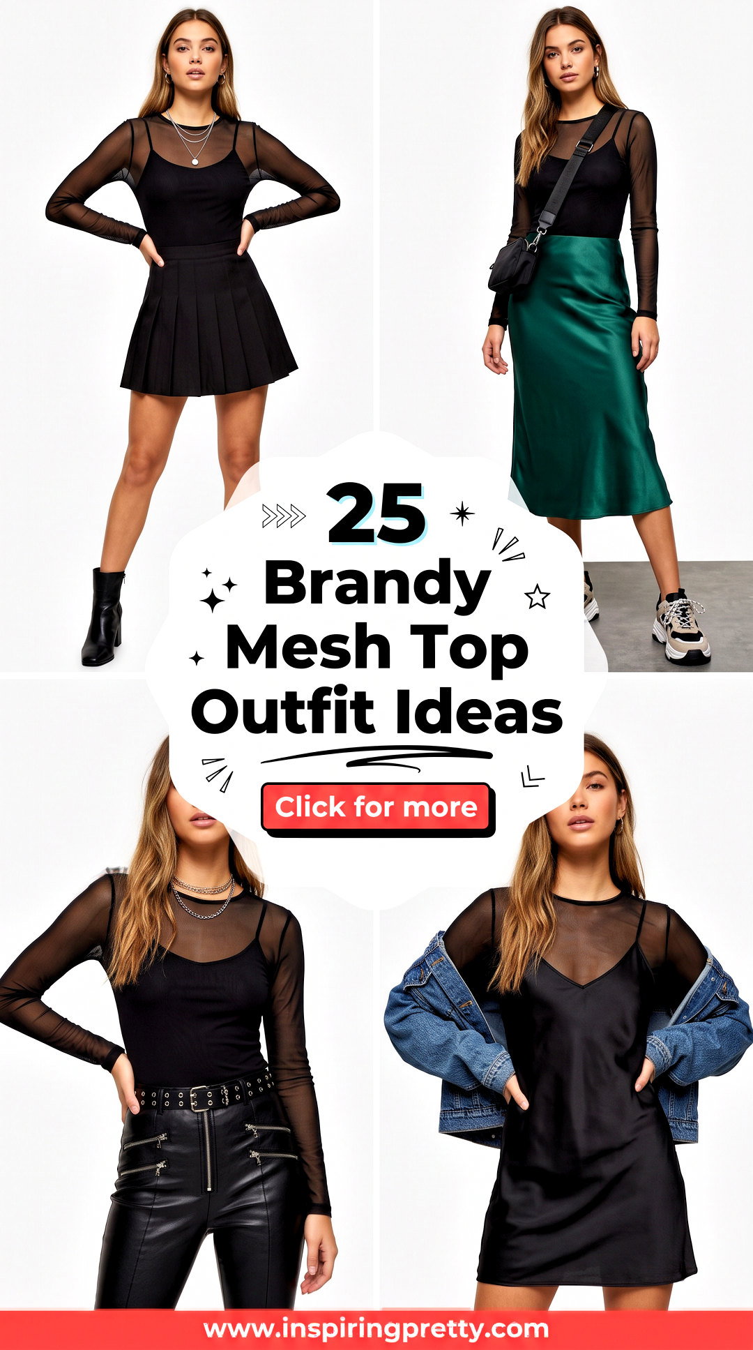 25 Brandy Mesh Top Outfit Ideas for Effortless Cool-Girl Style - 25 Brandy Mesh Top Outfit Ideas for Effortless Cool-Girl Style