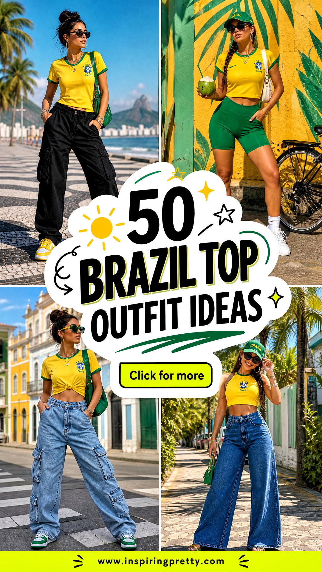 50 Brazil Top Outfit Ideas for Bold Vibrant Summer Style - 50 Brazil Top Outfit Ideas for Bold, Vibrant Summer Style