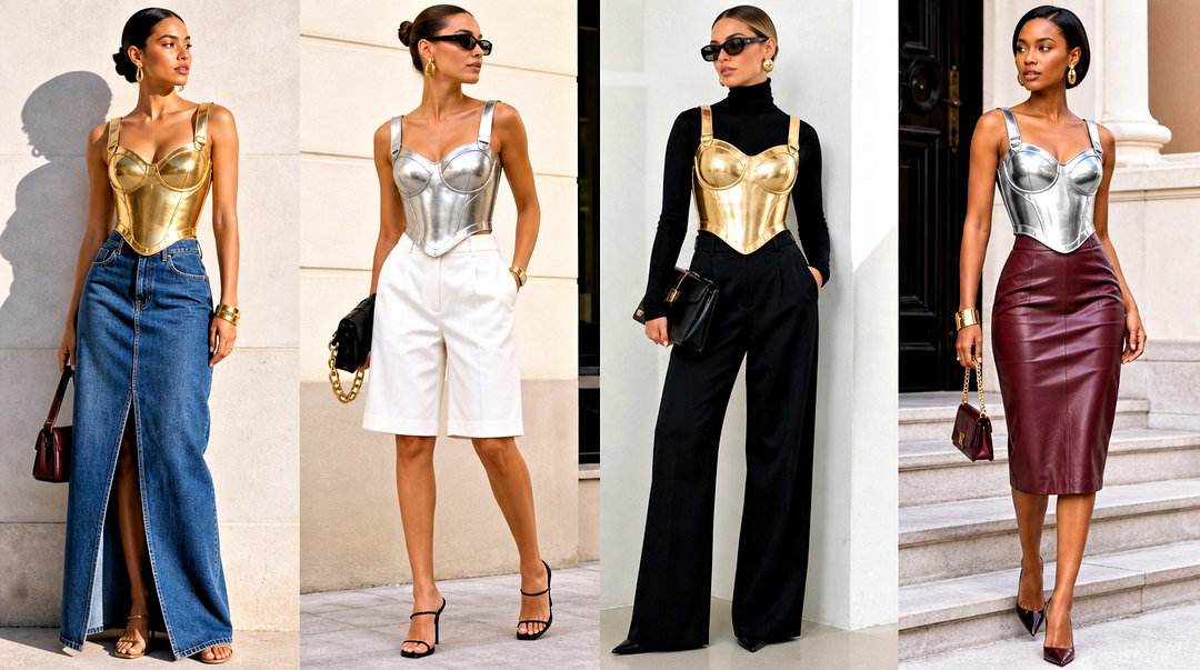 25 Breastplate Top Outfit Ideas for Bold Statement Style