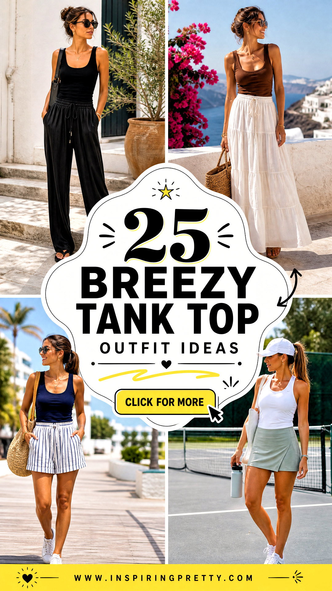 25 Breezy Tank Top Outfit Ideas for Effortless Summer Style - 25 Breezy Tank Top Outfit Ideas for Effortless Summer Style