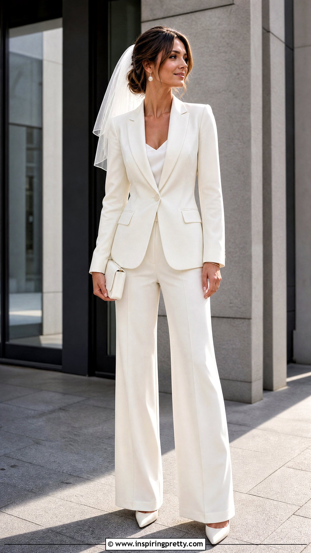 Bridal Blazer Top With Tailored Pants - 20 bridal tops separates