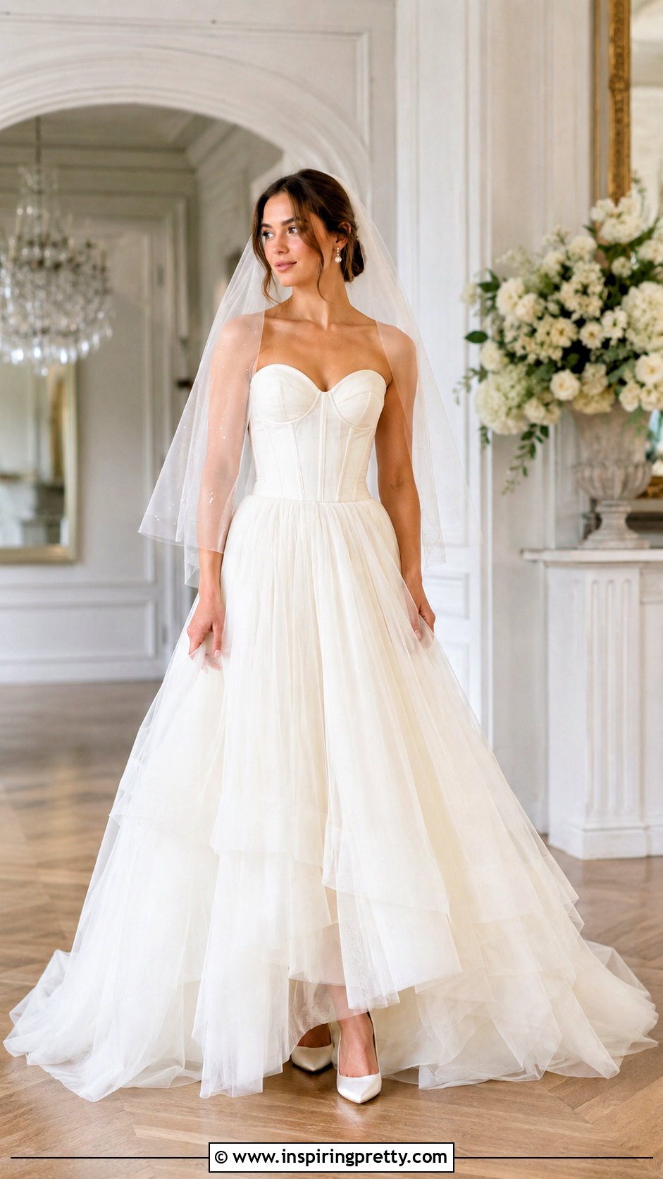 Bridal Bustier Top With Tulle Skirt - 25 Bridal Bustier Top outfit ideas