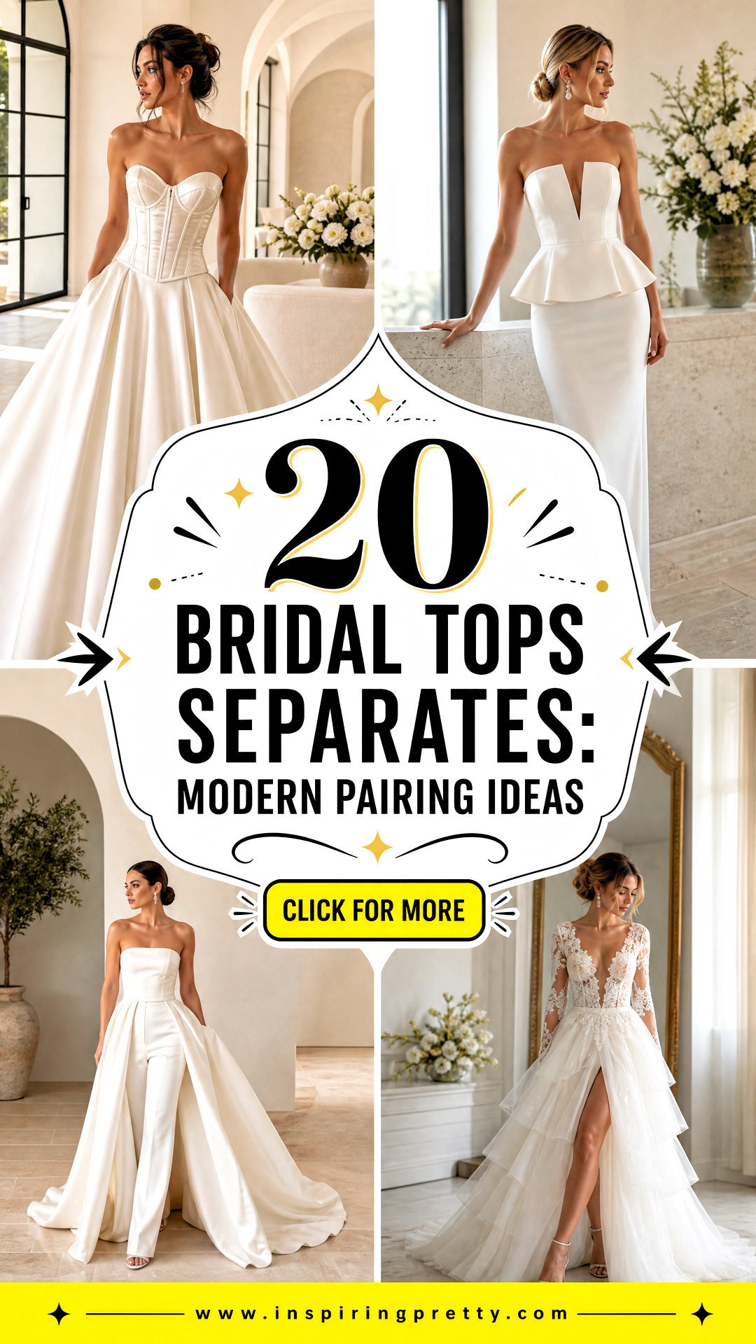 20 Bridal Tops Separates Modern Pairings for Every Bride - 20 Bridal Tops Separates: Modern Pairings for Every Bride