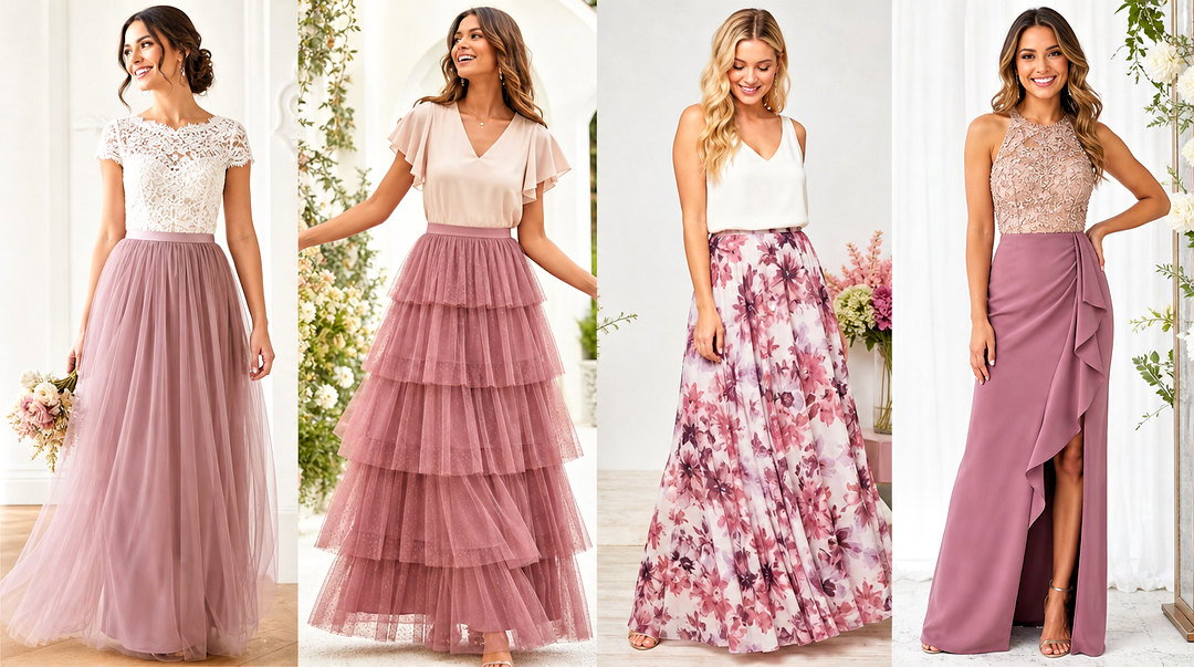 20 Bridesmaids Skirts and Tops Outfit Ideas for Any Wedding