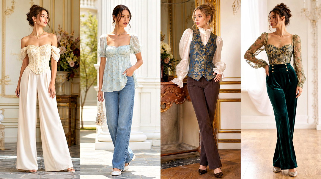 25 Bridgerton Inspired Tops Outfit Ideas for Romantic Style