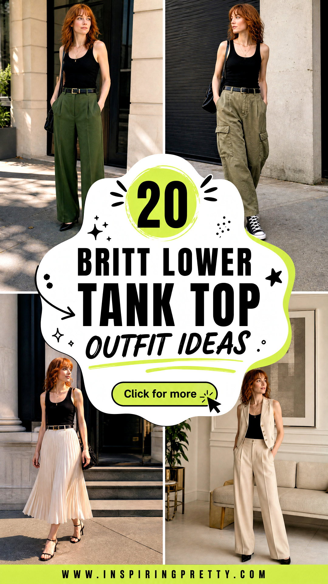 20 Britt Lower Tank Top Outfit Ideas to Copy This Summer - 20 Britt Lower Tank Top Outfit Ideas to Copy This Summer