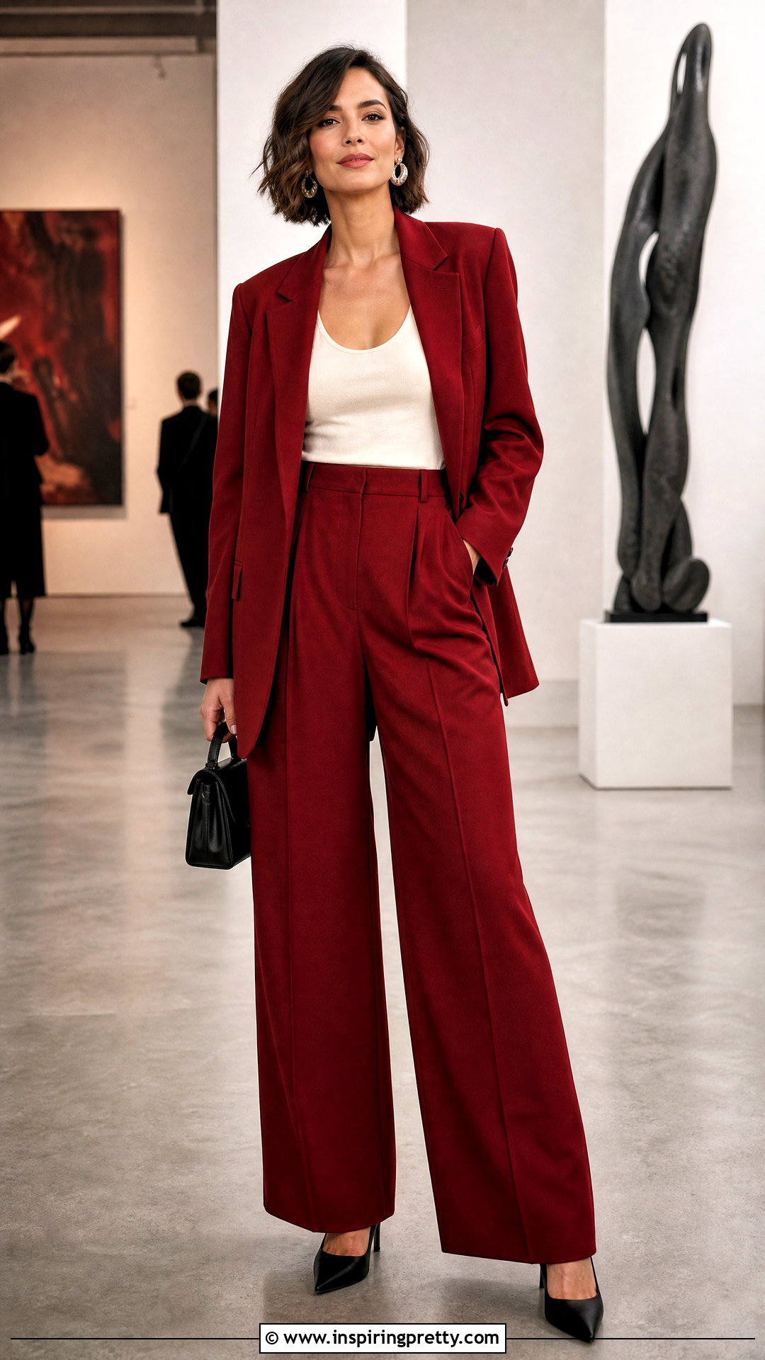 Britt Lower Tank Top With Red Suit - 20 Britt Lower Tank Top outfit ideas