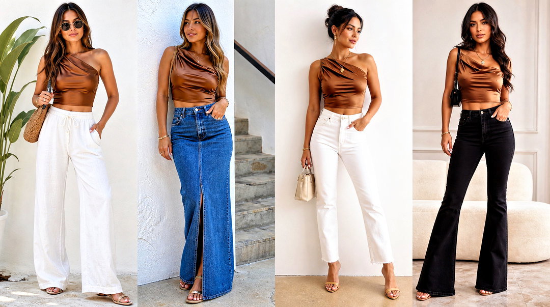20 Bronze Crop Top Outfit Ideas for Chic Summer Style
