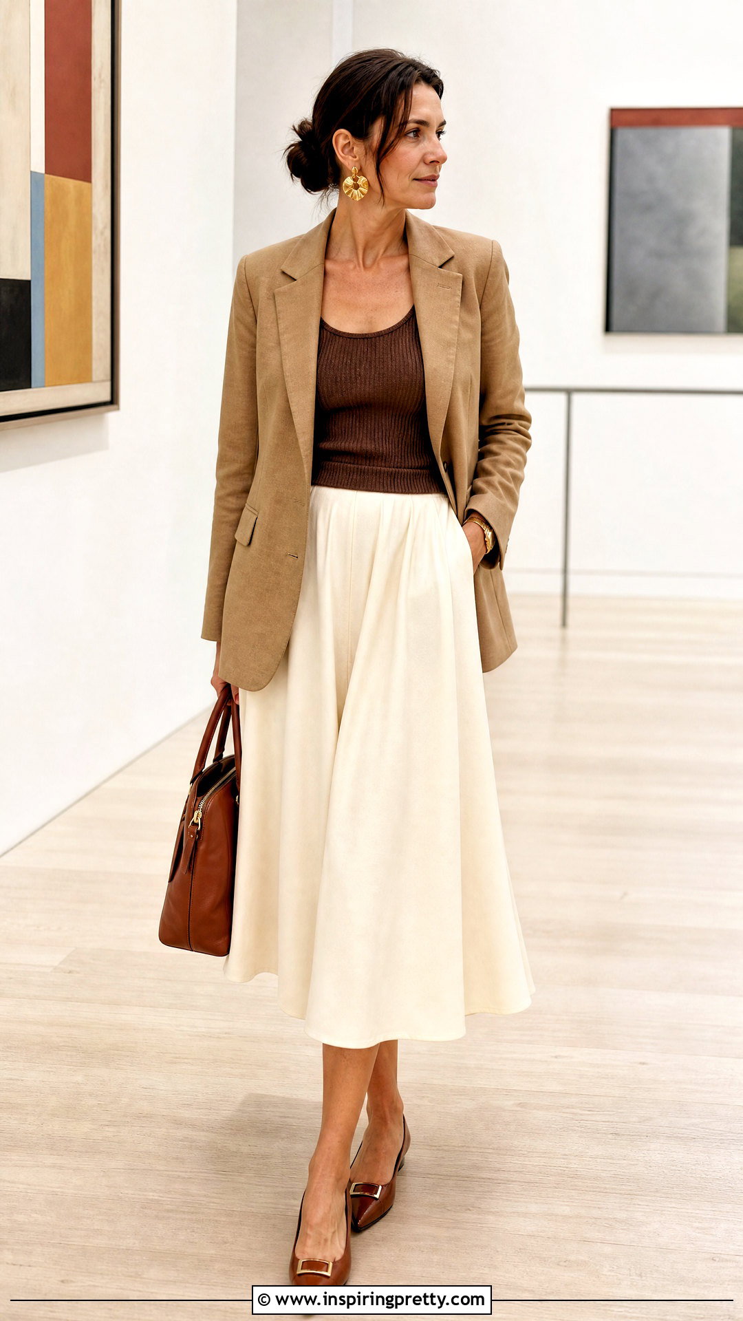 Brown Tank Top Outfit For Women Over - 50 brown tank top outfit ideas