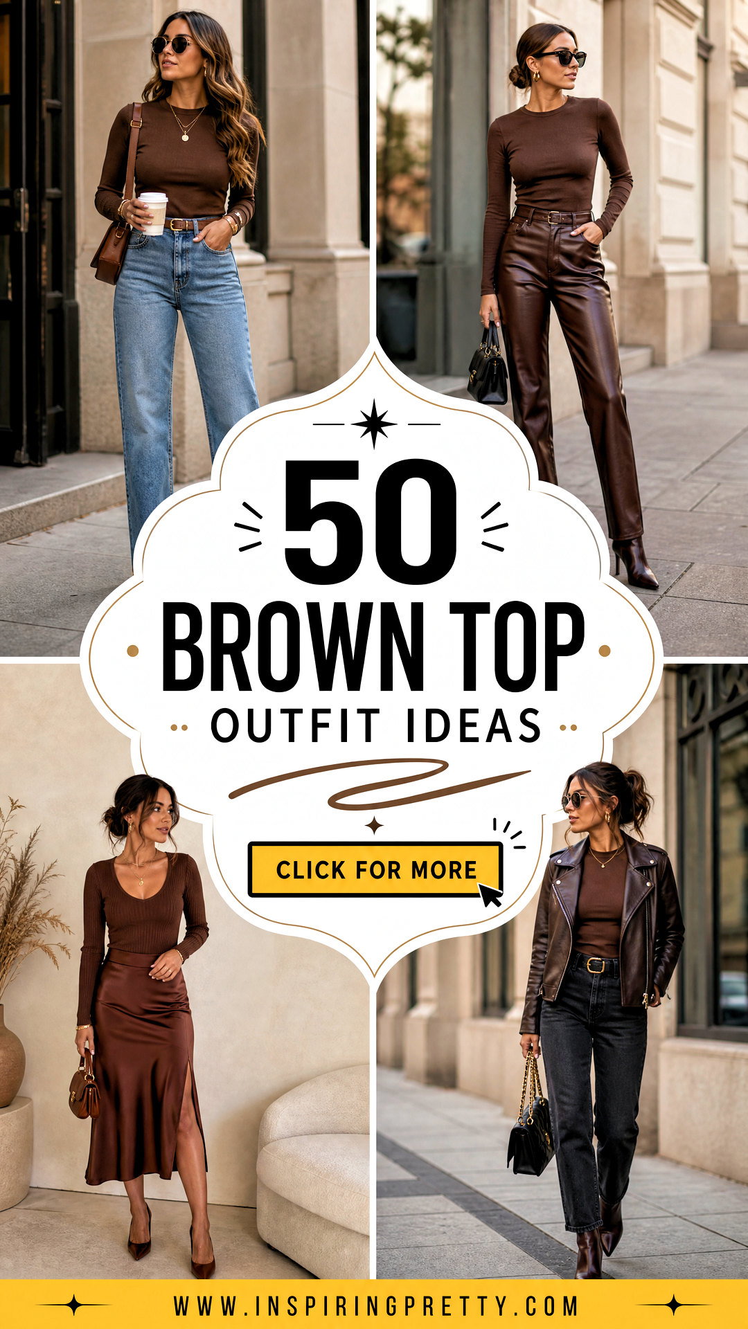 50 Brown Top Outfit Ideas for Effortless Everyday Style - 50 Brown Top Outfit Ideas for Effortless Everyday Style