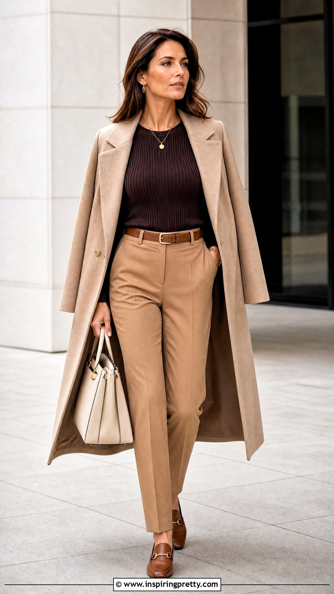 Brown Top With Brown Trousers - 50 Brown Top outfit ideas
