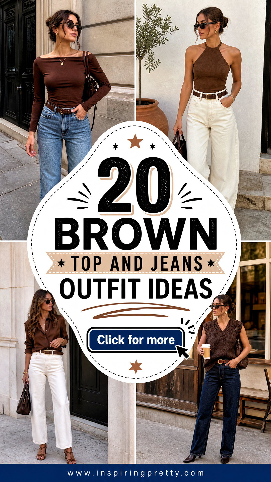 20 Brown Top and Jeans Outfit Ideas for Casual-Chic Days - 20 Brown Top and Jeans Outfit Ideas for Casual-Chic Days