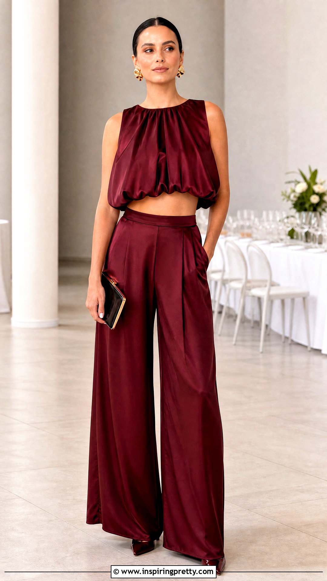 Bubble Top With Palazzo Pants - 50 bubble top outfit ideas