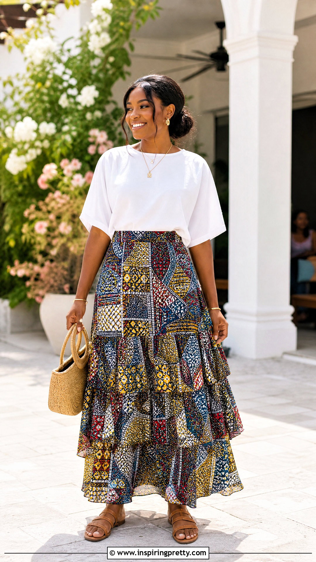 Bubu Top And Tiered Maxi Skirt Outfit - 50 bubu top and skirt outfits