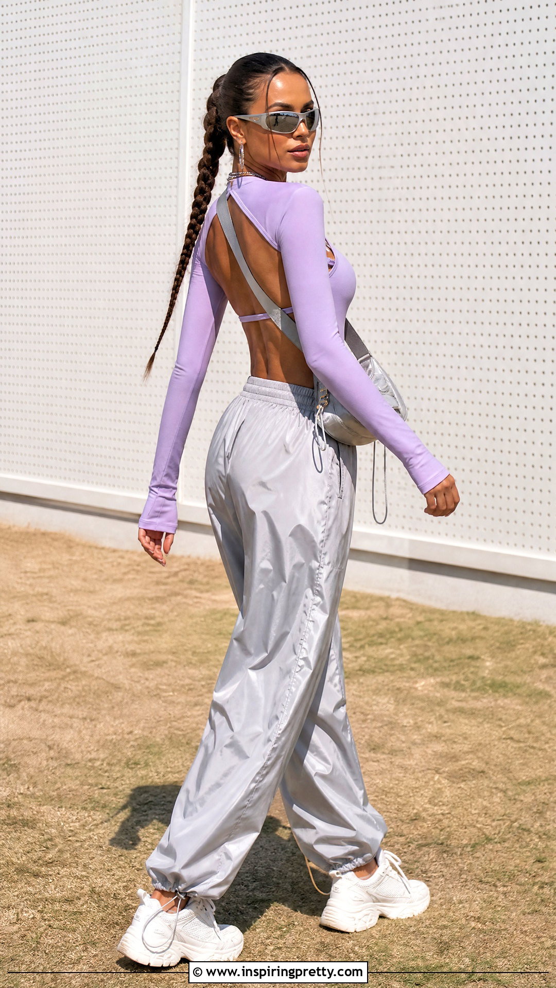 Buffy Backless Top With Parachute Pants - 20 buffy backless top outfit ideas