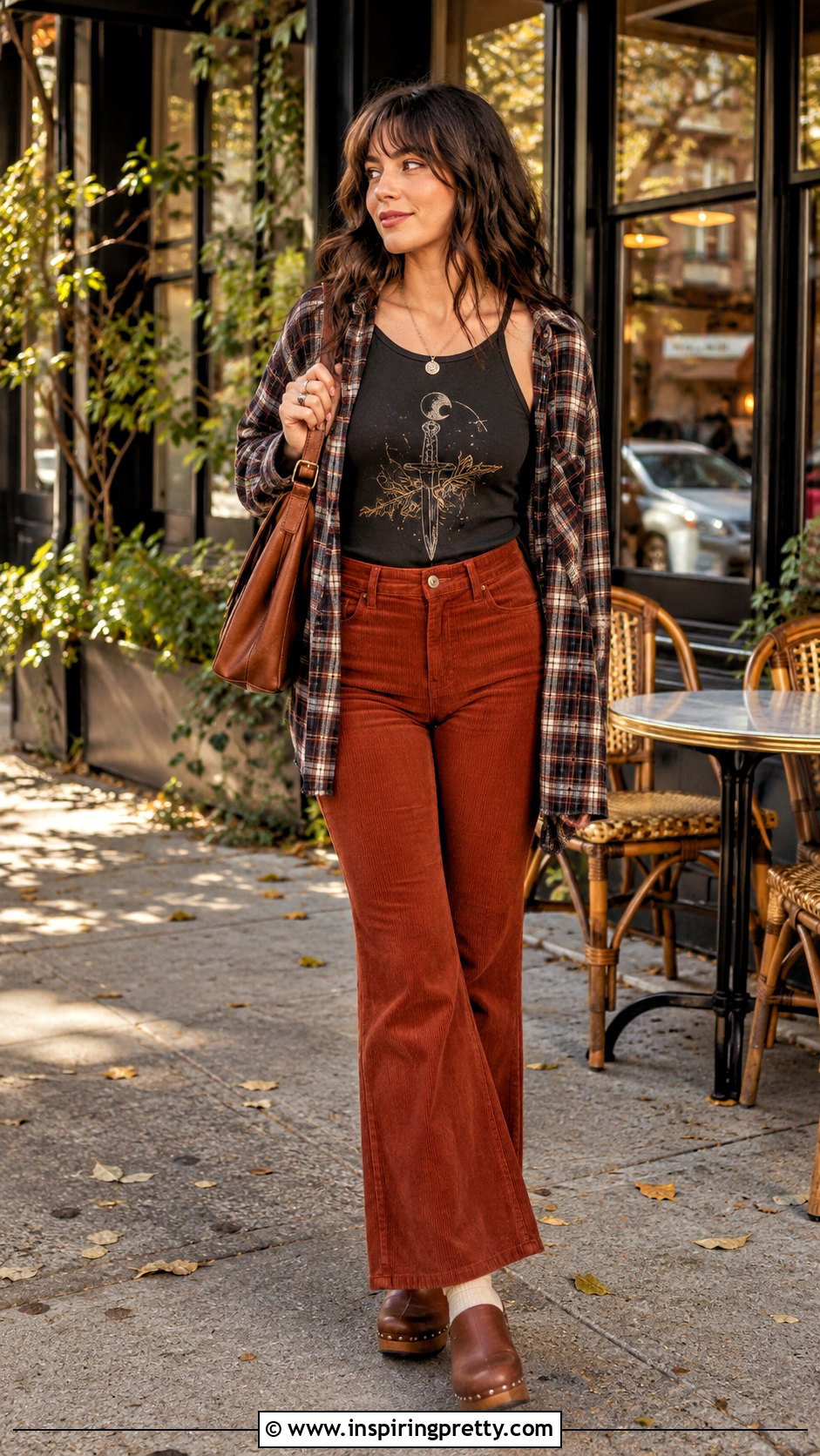 Buffy Tank Top With Corduroy Pants And Clogs - 20 Buffy Tank Top outfit ideas