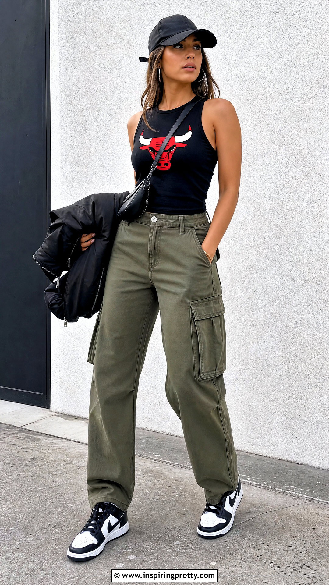 Bulls Tank Top With Cargo Pants - 25 Bulls Tank Tops