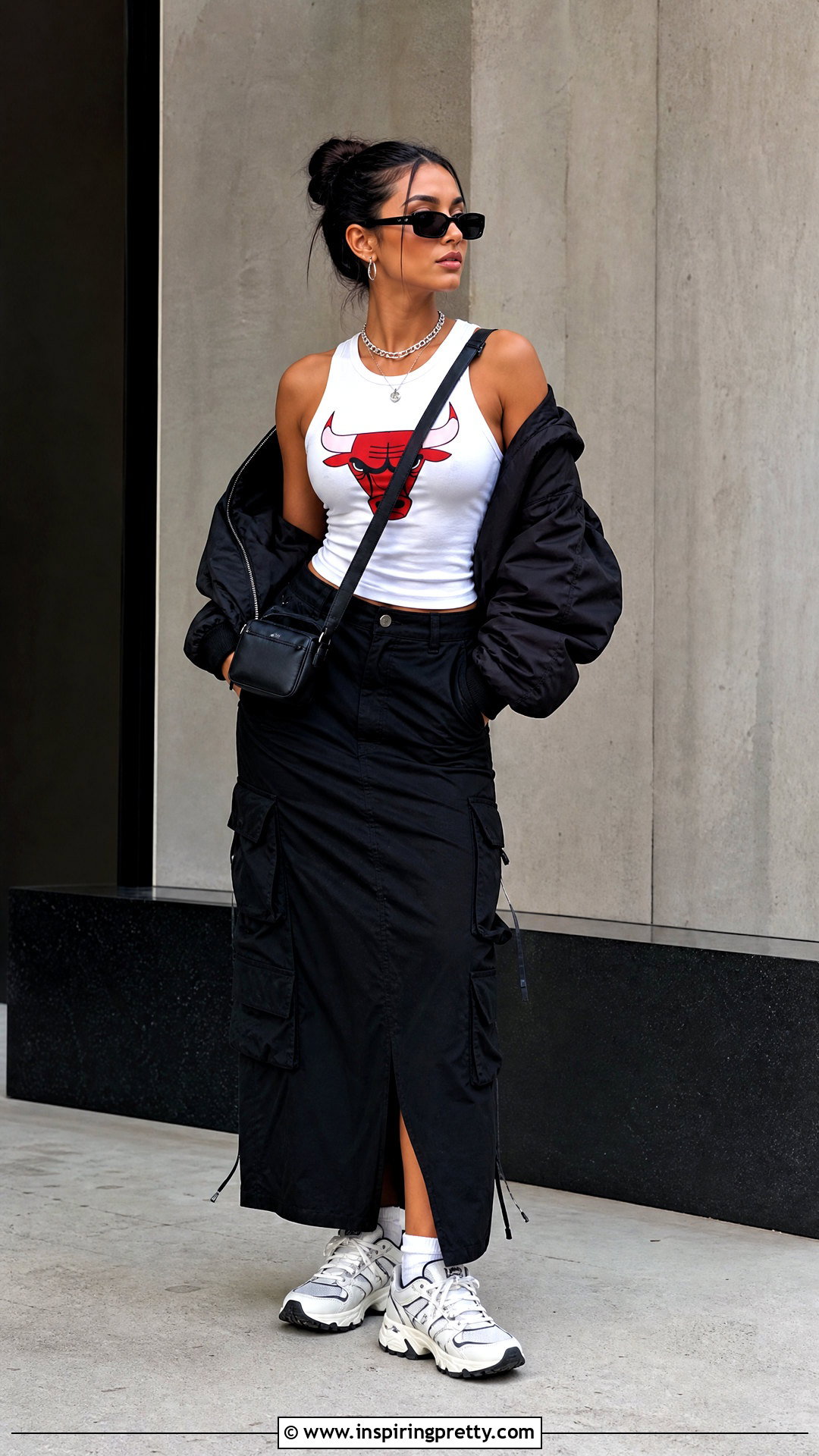 Bulls Tank Top With Cargo Skirt - 25 Bulls Tank Tops