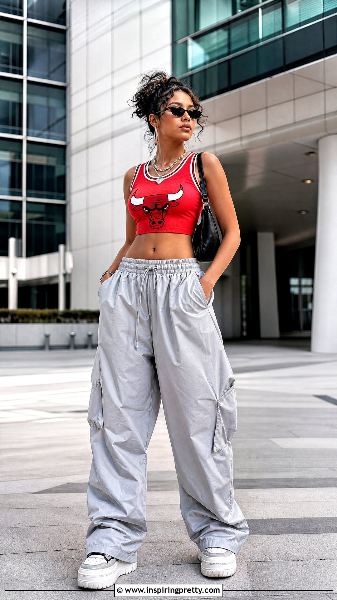 Bulls Tank Top With Parachute Pants - 25 Bulls Tank Tops