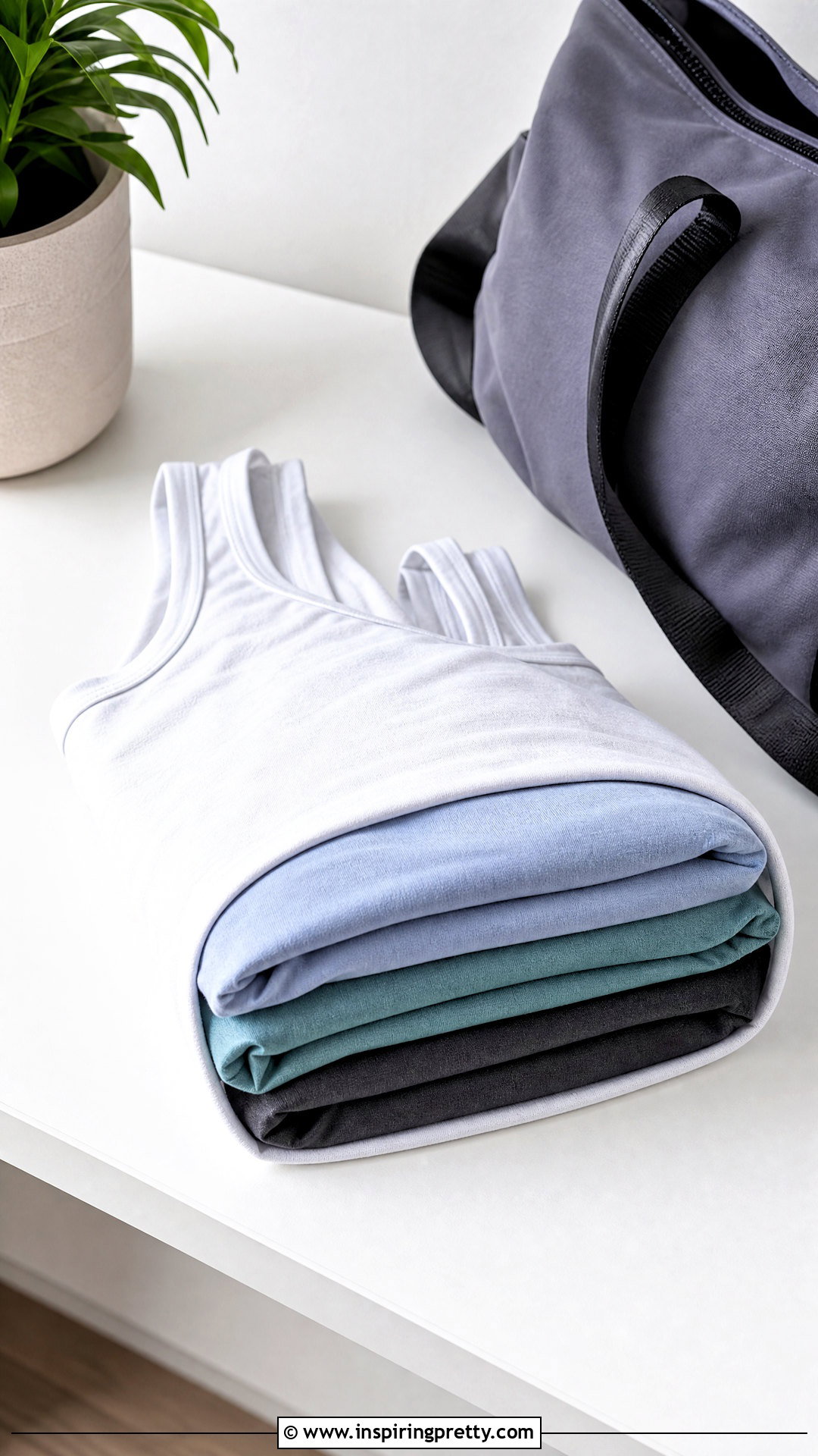 Bundle Fold Tank Tops - how to fold tank tops for storage (20 ways)