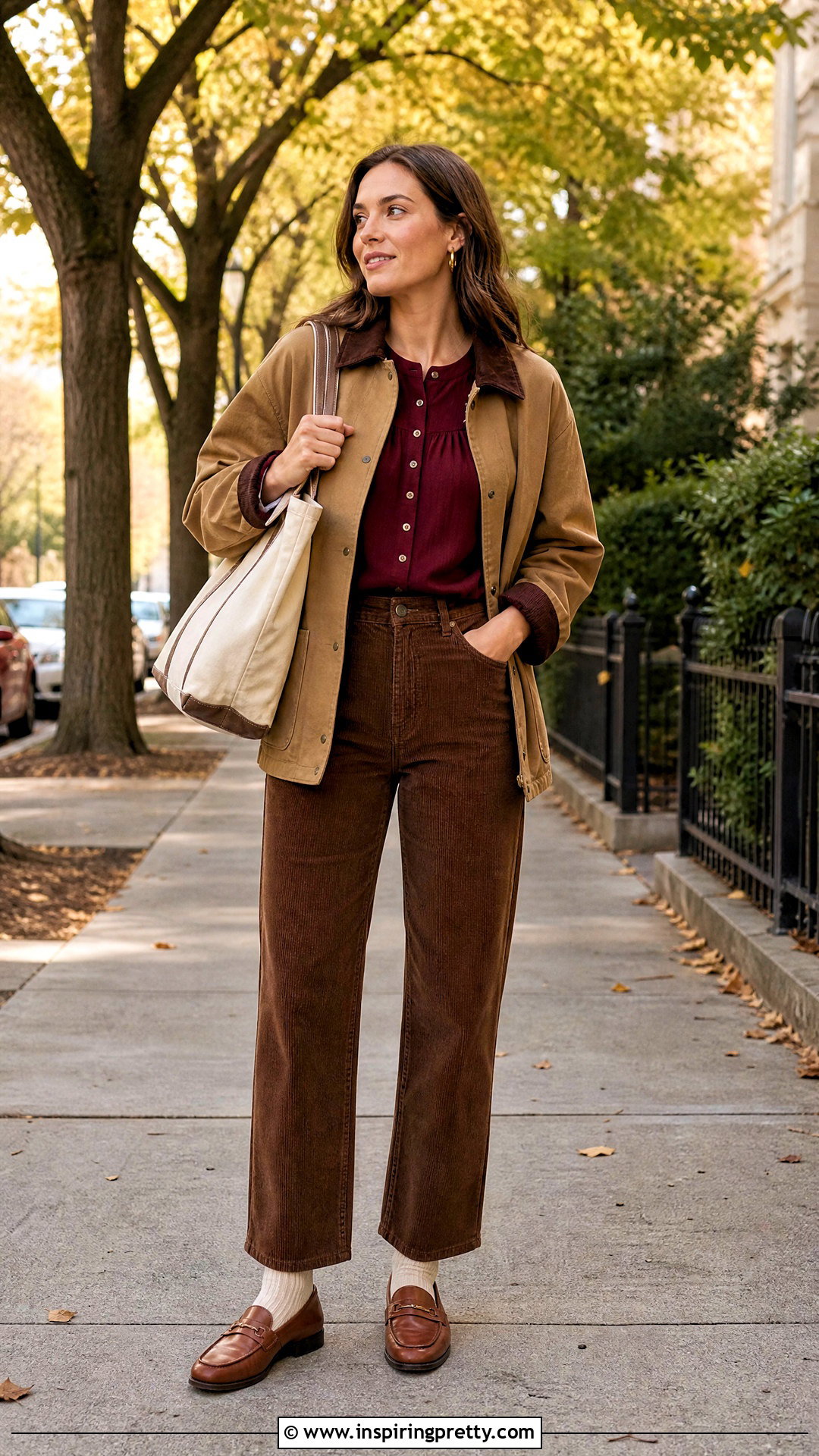 Burgundy Bonnie Top With Corduroy Pants - 25 bonnie top brandy melville outfit ideas