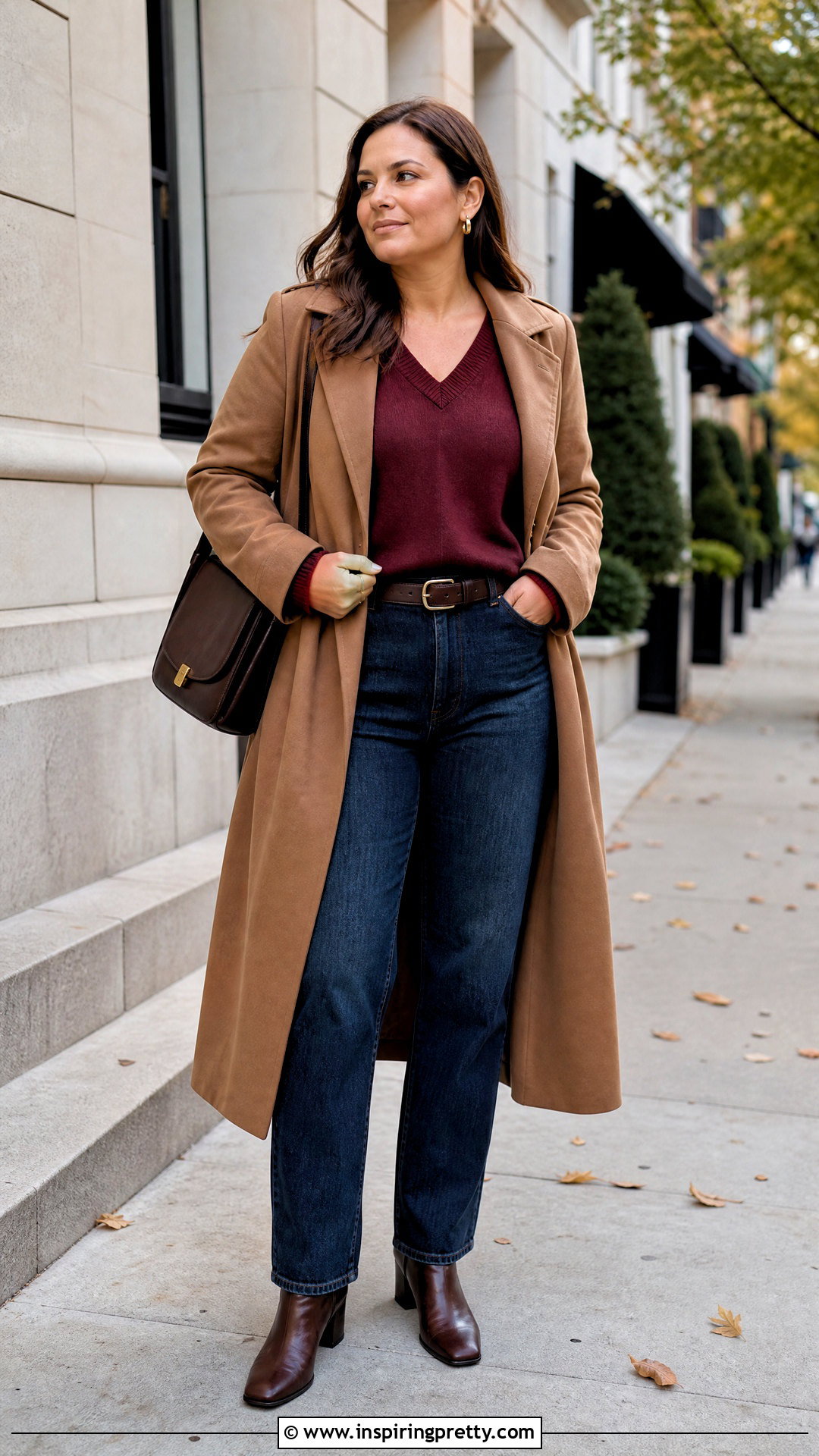 Burgundy Sweater Fall Outfit - 20 Fall Tops 2024