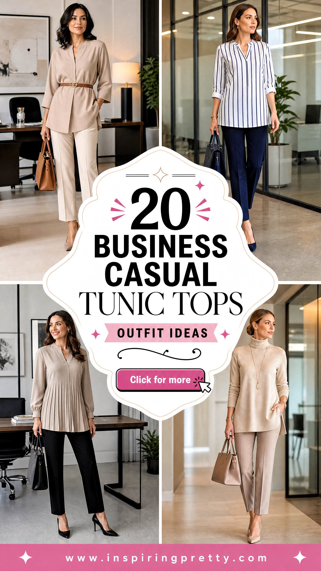 20 Business Casual Tunic Tops Outfit Ideas for Chic Workdays - 20 Business Casual Tunic Tops Outfit Ideas for Chic Workdays