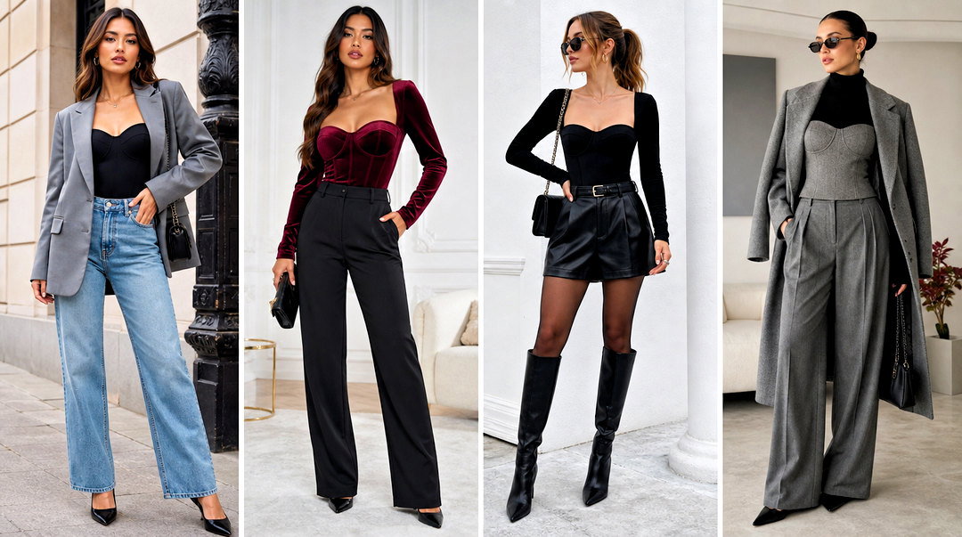 25 Bustier Top Long Sleeve Outfit Ideas for Chic Layered Looks