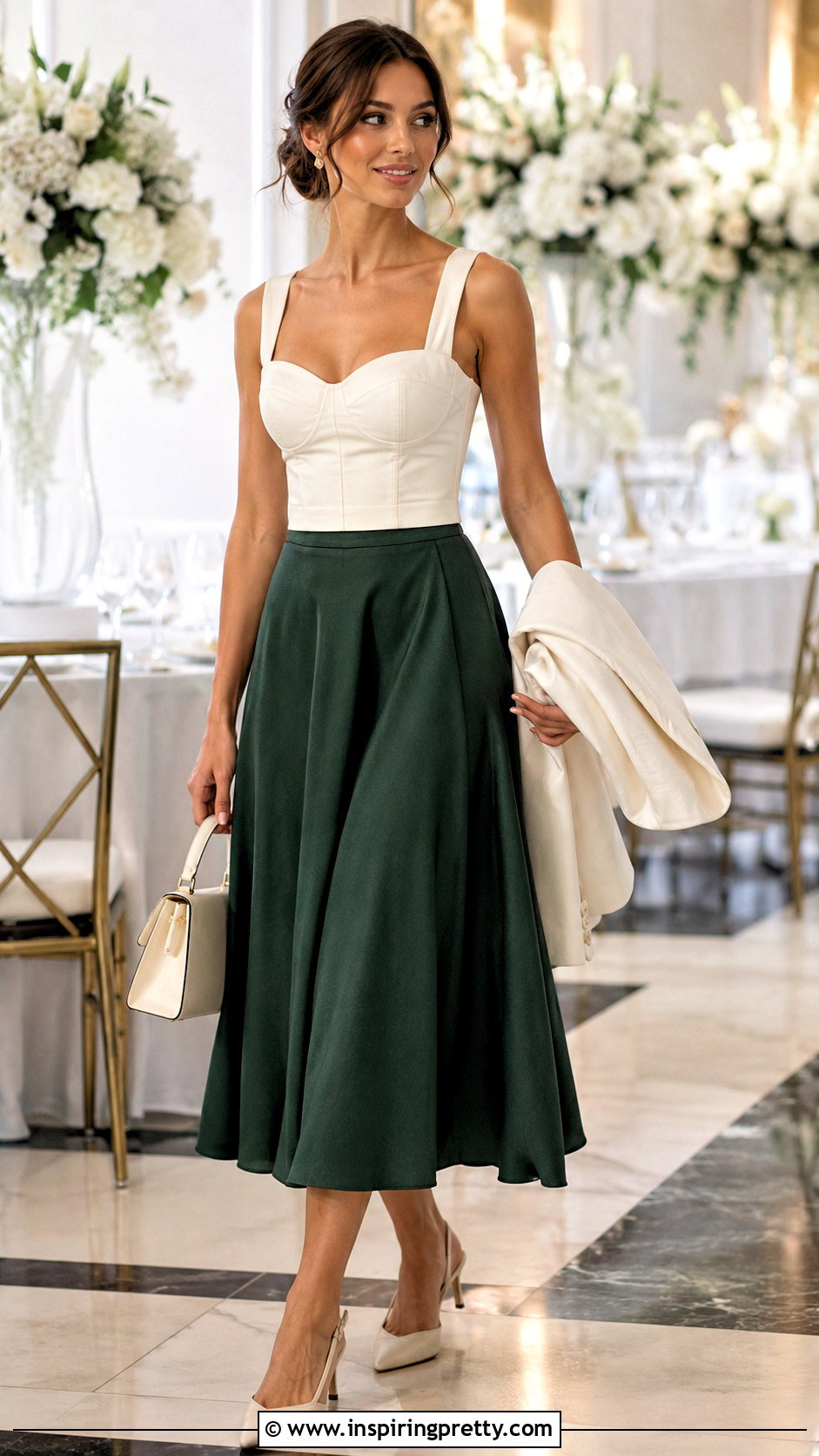 Bustier Top With Midi Skirt - 50 different tops style names