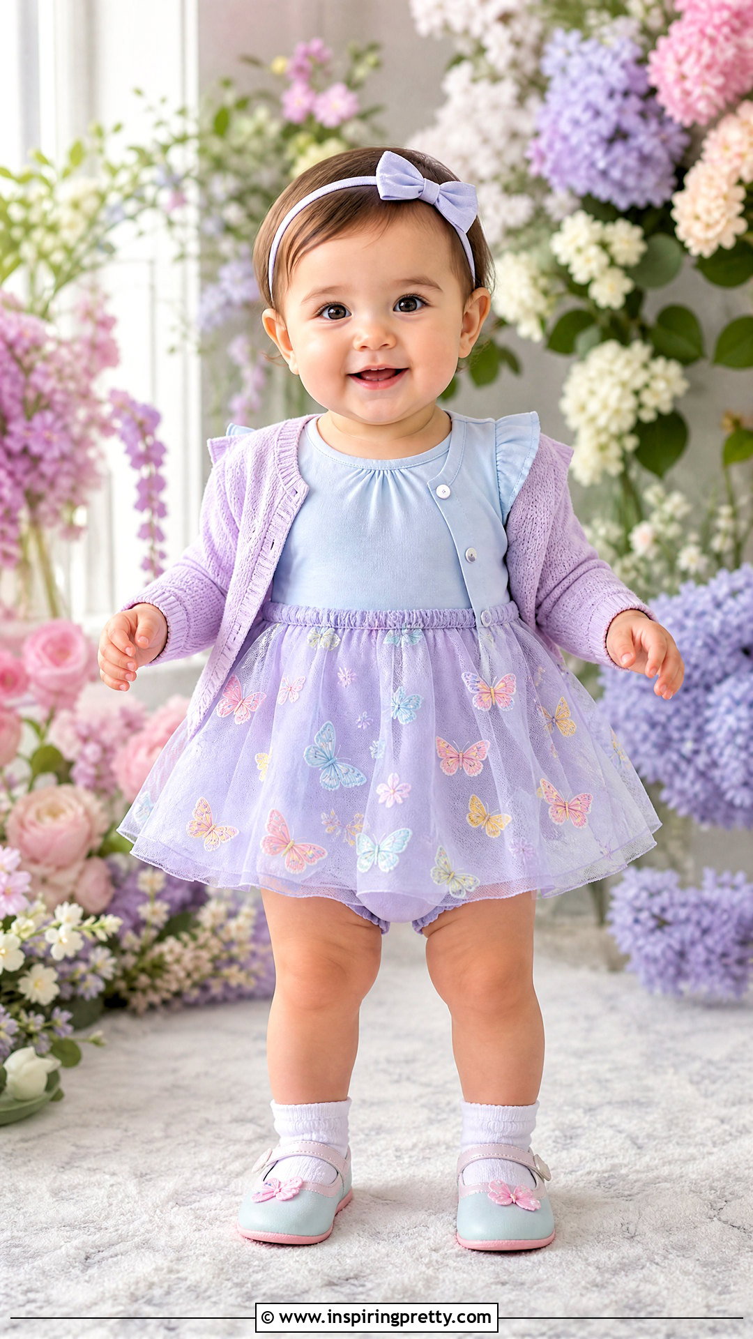 Butterfly Baby Skirt Top Set - 50 baby skirt top designs
