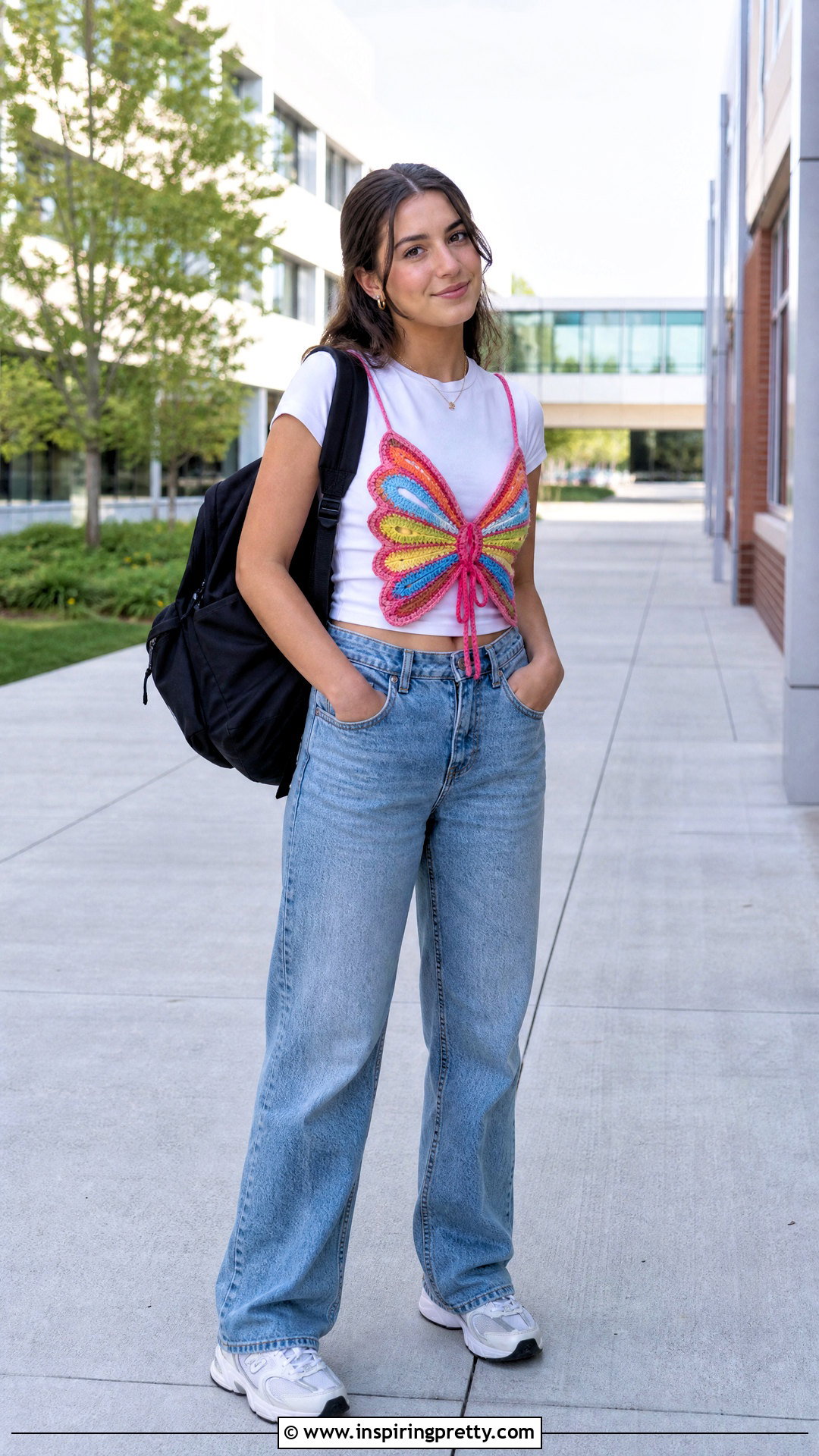 Butterfly Crochet Top College Outfit - 50 butterfly crochet top outfit ideas