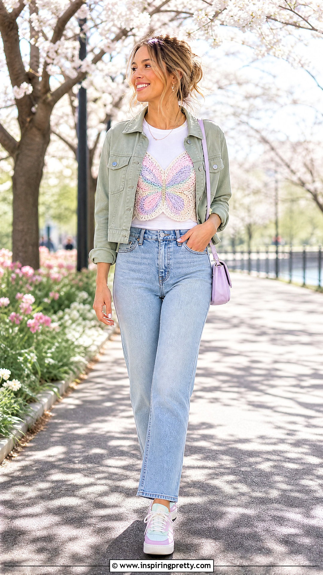Butterfly Crochet Top Spring Outfit - 50 butterfly crochet top outfit ideas