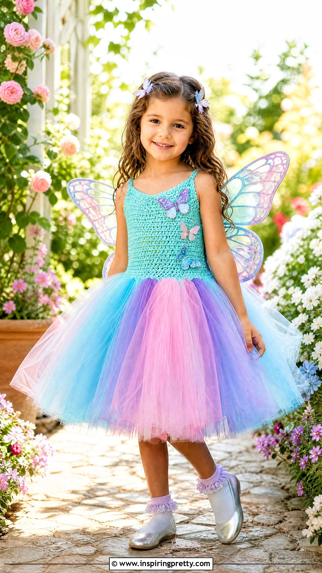 Butterfly Crochet Tutu Top Dress - 20 crochet tutu top ideas