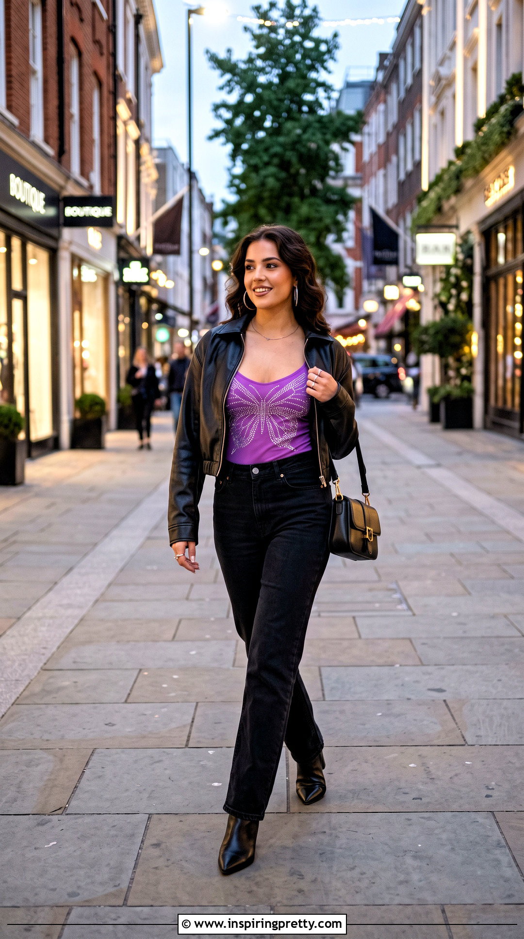 Butterfly Top With Black Jeans - 50 butterfly top outfit ideas