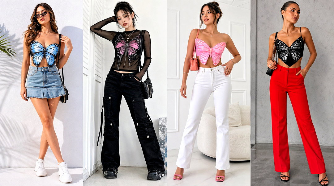 50 Butterfly Tops Outfit Ideas for Cute Festival Style