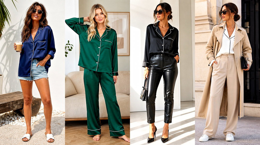 20 Button Down Pajama Top Outfit Ideas for Cozy Chic Days
