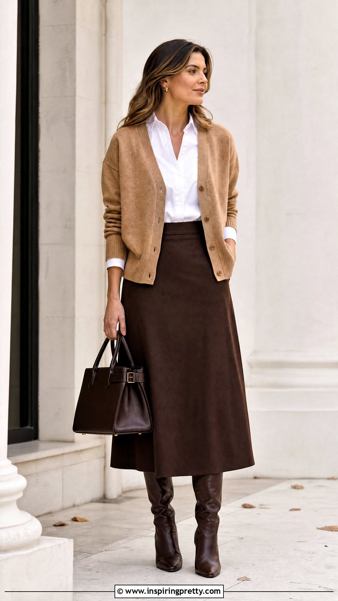 Button Down Under Cardigan Layered Outfit - 50 layered tops outfit ideas