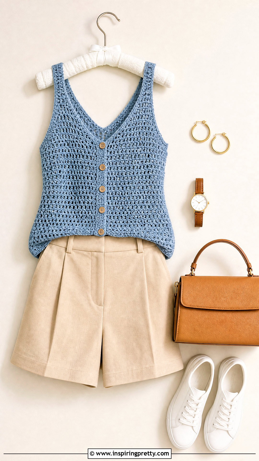 Button Front Crochet Tank Top Outfit On Hanger - 20 crochet tank top on hanger ideas