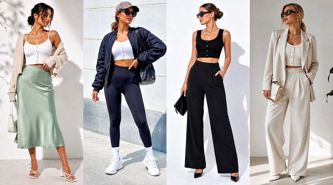 25 Button Front Crop Top Outfit Ideas for Effortless Style